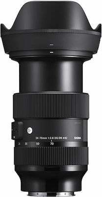 Sigma Full Frame Φωτογραφικός Φακός 24-70mm f/2.8 DG DN Art Wide Angle / Standard Zoom για Sony E Mount Black