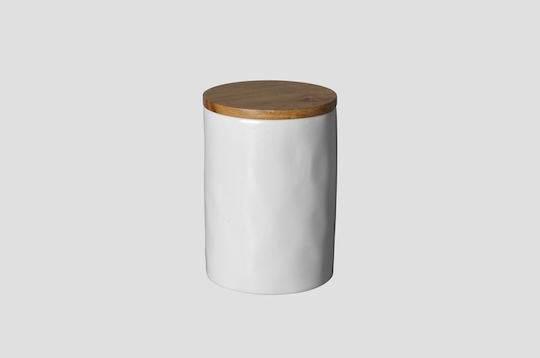 Cryspo Trio Sugar Box with Lid Porcelain White 11x16cm