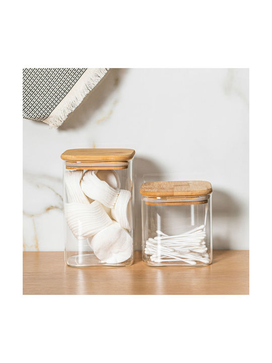 Estia Essentials Βάζο Γενικής Χρήσης με Καπάκι Γυάλινο 550ml