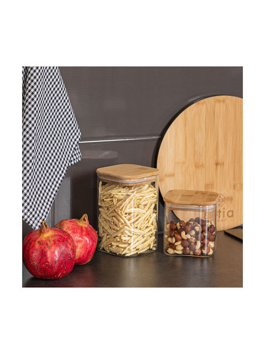Estia Essentials Βάζο Γενικής Χρήσης με Καπάκι Γυάλινο 550ml