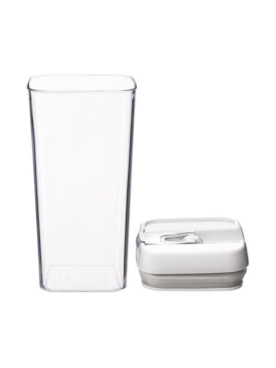 5Five Vază Utilizare Generală Cu Capac Plastic Alb 1200ml 1 Bucată