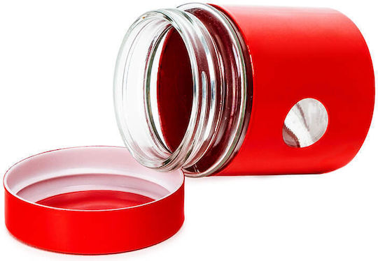 Muhler Glasvase Für Zucker Kaffee Tee Mit Deckel Rote 300ml 1Stück