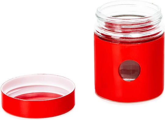 Muhler Glasvase Für Zucker Kaffee Tee Mit Deckel Rote 300ml 1Stück