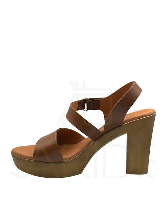 Leder Sandalen Anatomisch Tabac Braun