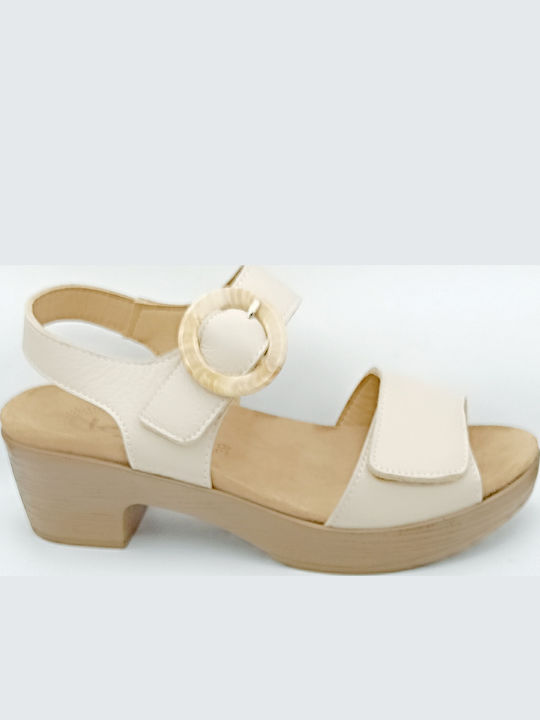 Anatomische Damenplattformen Beige