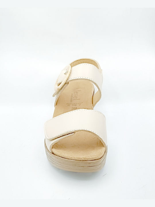 Anatomische Damenplattformen Beige
