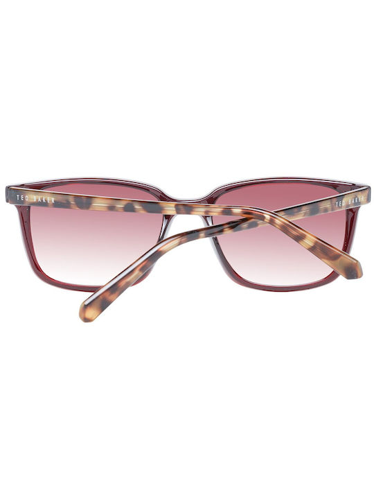 Ted Baker Women's Sunglasses with Burgundy Plastic Frame and Burgundy Gradient Lens