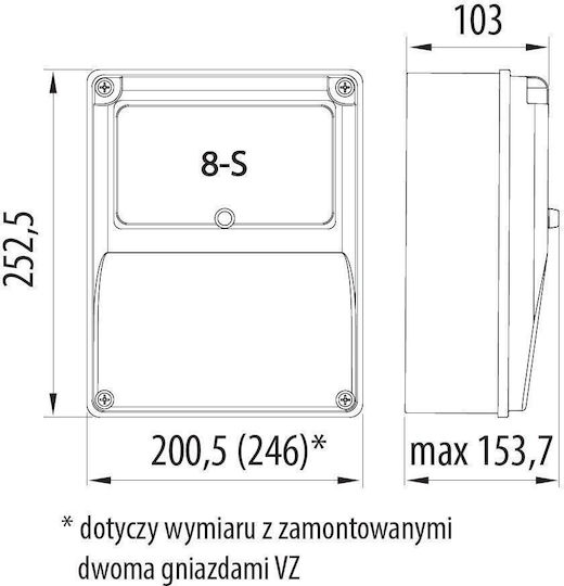 PAWBOL Πρίζα Ράγας 32A