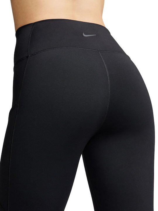 Dri-Fit One Training Γυναικείο Cropped Κολάν Ψηλόμεσο Black