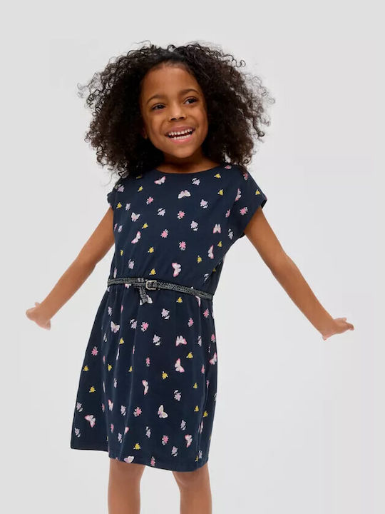 S.Oliver Kids Dress Floral Blue