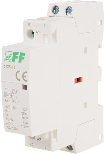 F&F Μεταγωγικός Διακόπτης Ράγας 230V 25A