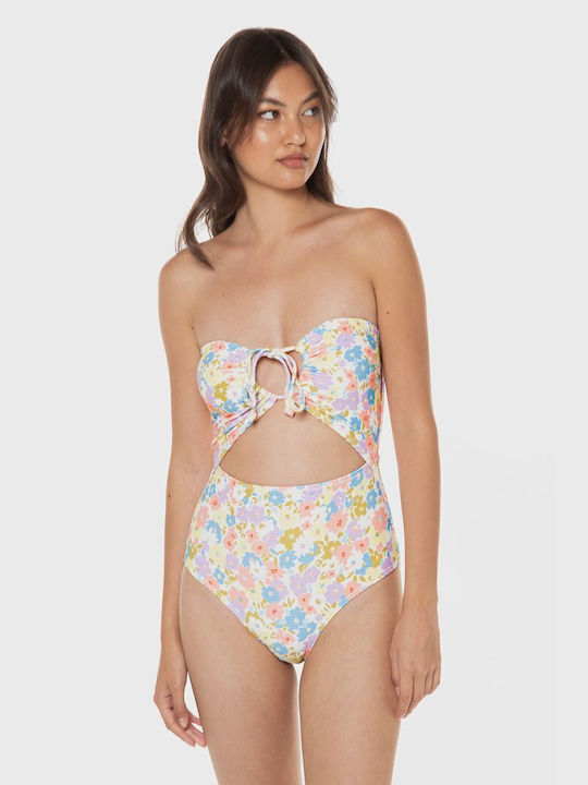 Billabong Dream Chaser Strapless One-Piece Swimsuit with Cutouts