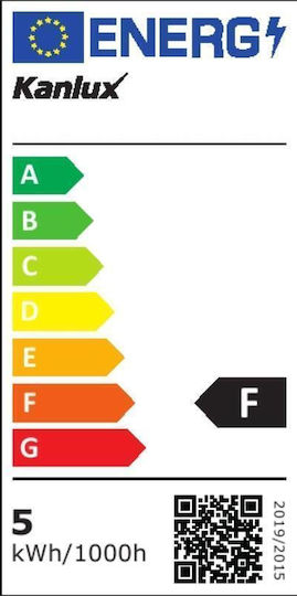 Kanlux Λάμπα LED 4.9W για Ντουί E14 και Σχήμα B35 Φυσικό Λευκό 470lm