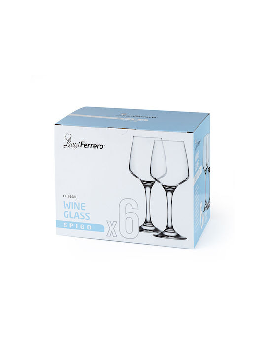 Luigi Ferrero Set Gläser Cocktail/Trinken aus Glas 330ml 6Stück