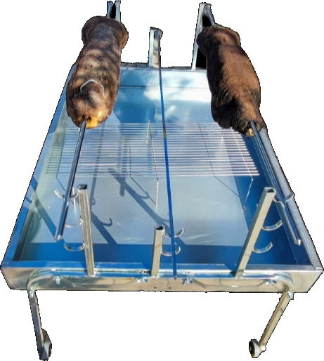 Maninos Verzinkt Holzkohlegrill für Lamm 146cmx90cm