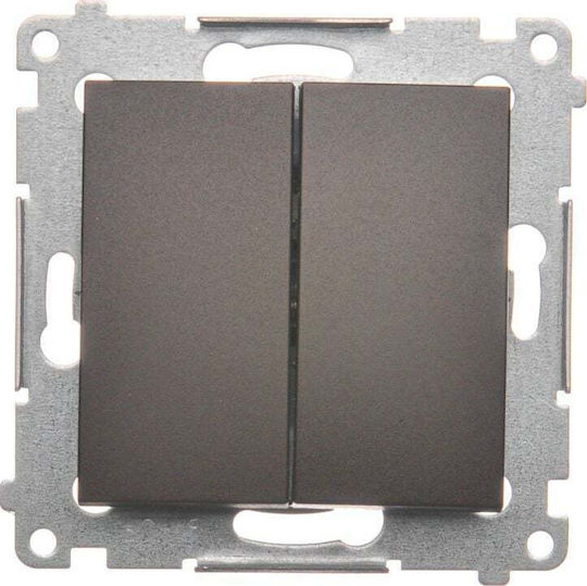 Kontakt-Simon Switch Frame in Bronze Color WMDL-050X2X-046