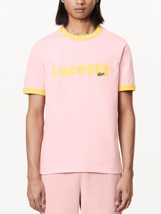 Lacoste Men's Short Sleeve T-shirt Lightpink