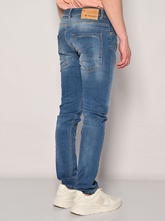 Herren Jeanshose Elastisches mit Regulärer Anwendung Blau