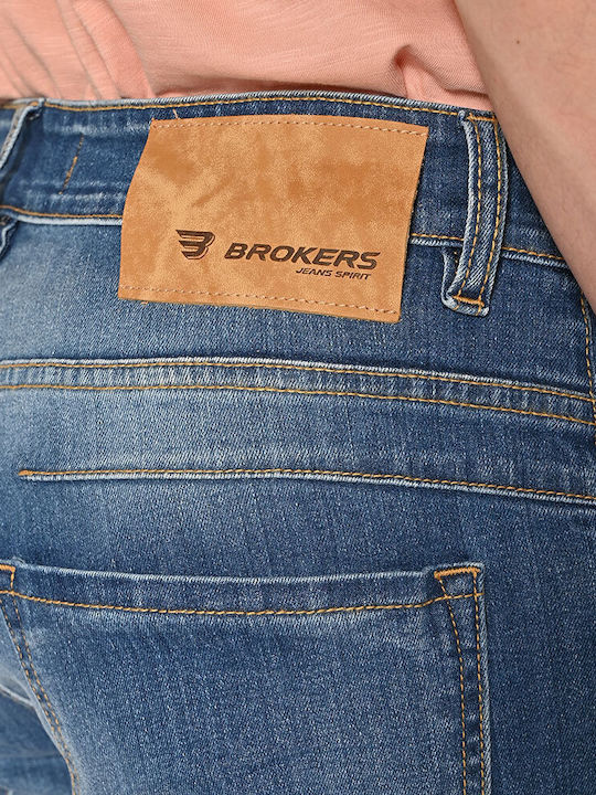 Herren Jeanshose Elastisches mit Regulärer Anwendung Blau