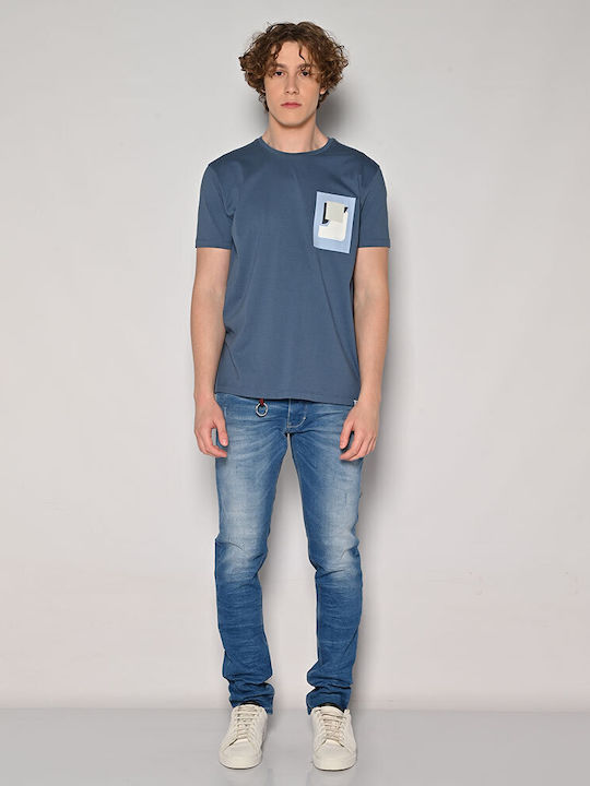 Herren Jeanshose Elastisches mit Regulärer Anwendung Blau