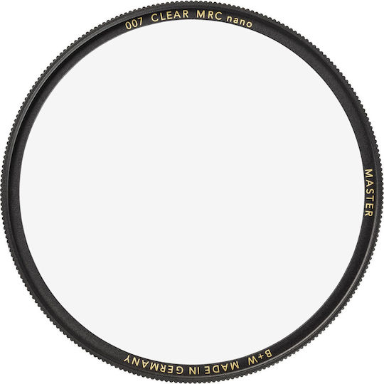 B+W Master Lens Filter Clear Diameter 49mm with MRC Nano Coating Easy Clean for Photography Lenses