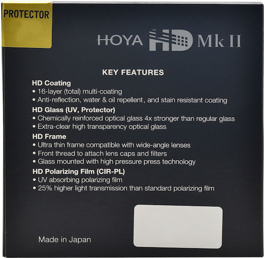 Hoya Hd Mk Ii Protector Filter HD 72mm for Camera Lenses