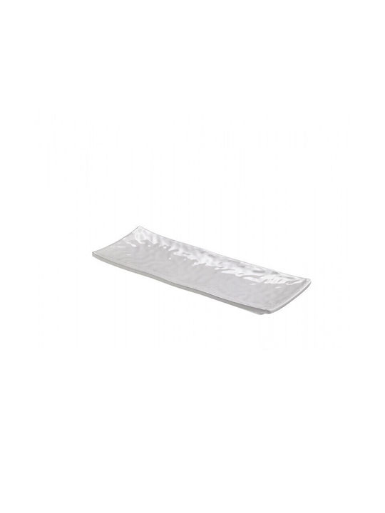 Leone Platou de Servire Dreptunghiular Lemn Albă 37x11buc 1buc