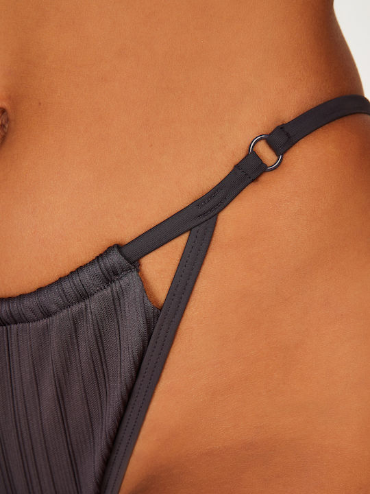 Bikini Slip Charcoal Grey