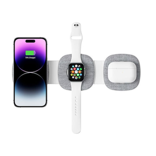Tech-Protect Magsafe Charger Gray (QI15W-A32 3in1 Magnetic & Foldable)