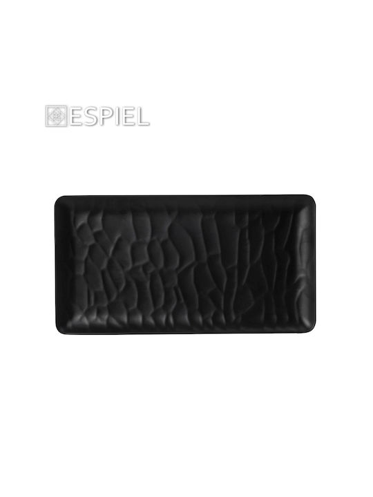 Espiel Wavy Matte Πιατέλα Σερβιρίσματος Ορθογώνια Πλαστική Black 32.5x26.5εκ. 6τμχ Espiel Wavy Matte Πιατέλα Σερβιρίσματος Ορθογώνια Πλαστική Black 32.5x26.5εκ. 6τμχ
