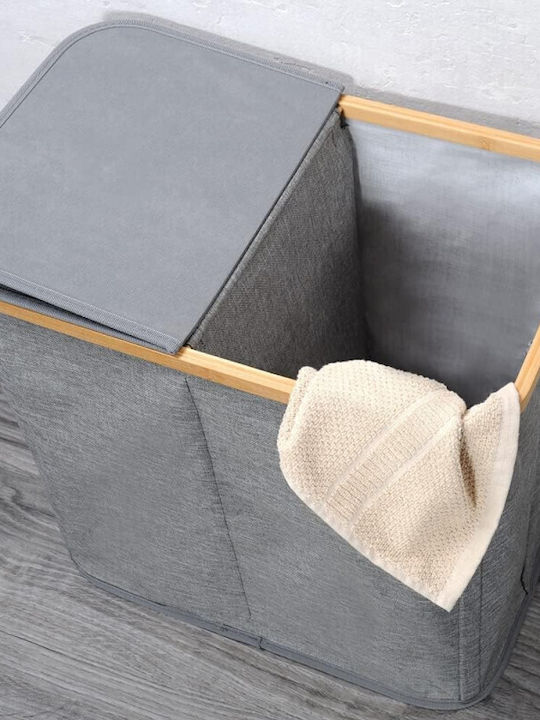 Kesper Перилна Кошница Текстил С Капак 54.5x33x50см Сив