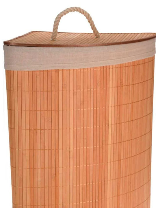 HX9100550 Wäschekorb aus Bamboo mit Deckel 35x35x60cm Braun