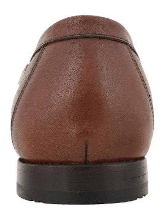 Leder Herren Mokassins in Tabac Braun Farbe
