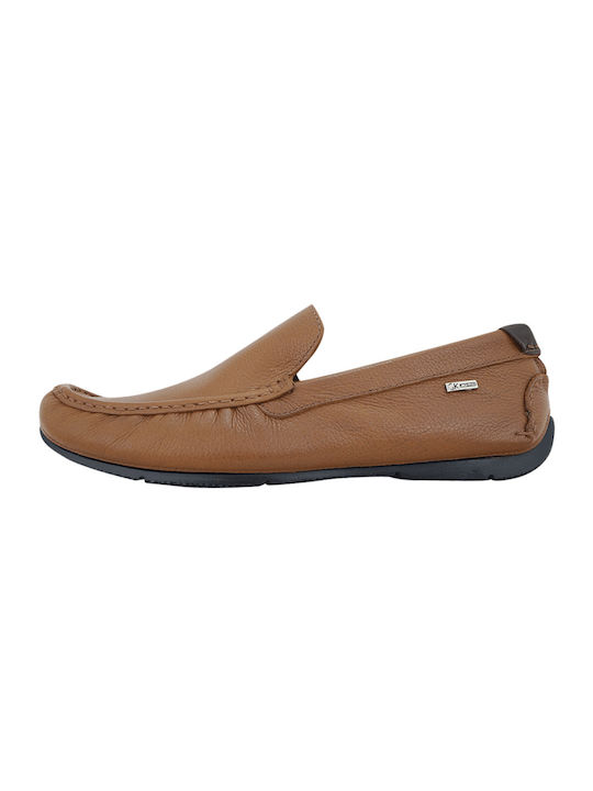 GK Uomo Δερμάτινα Ανδρικά Loafers σε Ταμπά Χρώμα