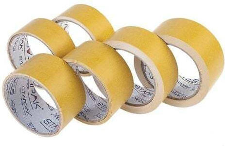 Starpak Αυτοκόλλητη Ταινία Διπλής Όψης Μπεζ 5mx38mm