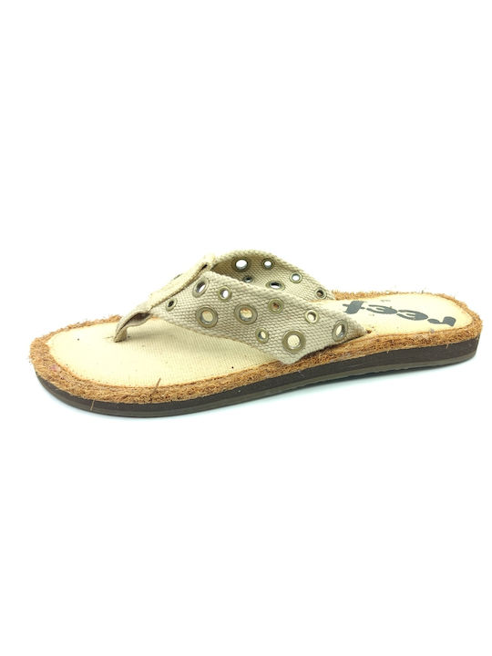 Reef Kokho Women's Flip Flops Beige