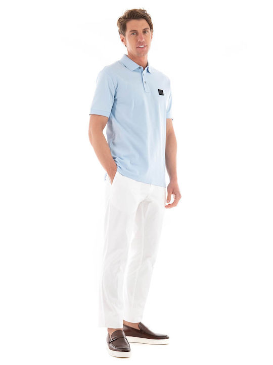 Hugo Boss Ανδρική Μπλούζα Κοντομάνικη Polo Light Blue