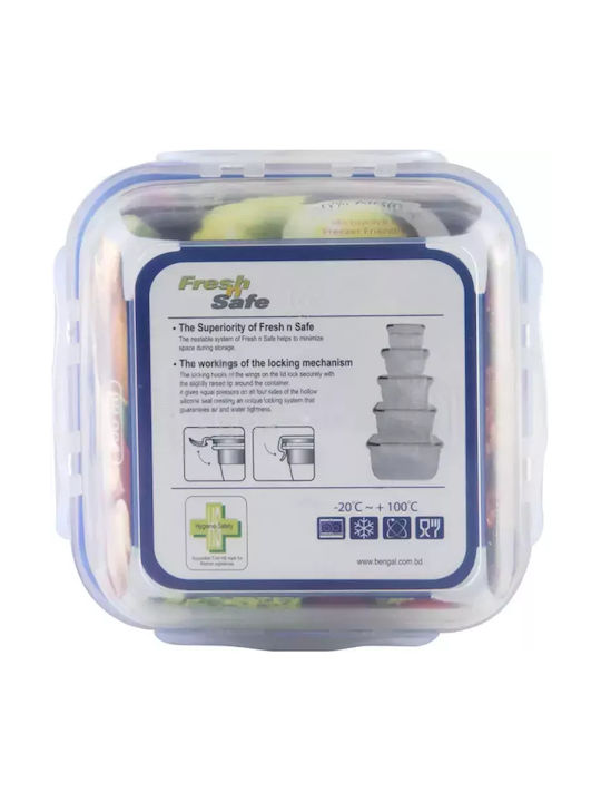 Venus Microwave Plastic Lunch Box Blue 900ml