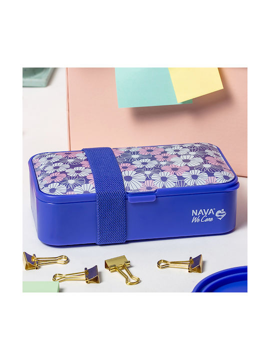 Nava Microwave Plastic Lunch Box Purple 650ml