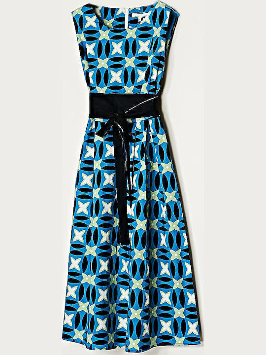 Summer Midi Dress Blue