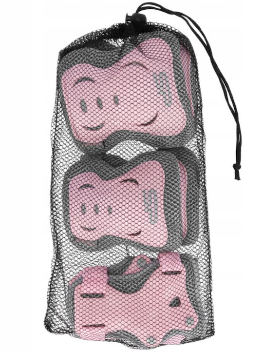 Spokey Protectors Shield Children's Protective Gear Set for Rollers Pink