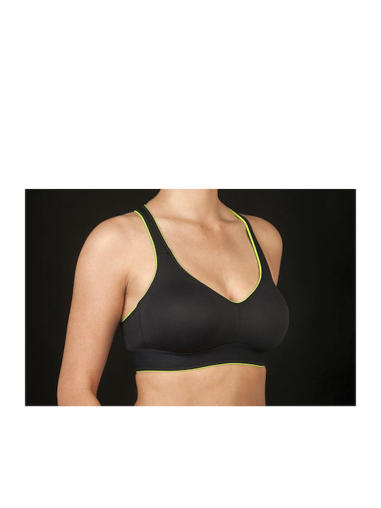 Creaciones Selene Athletic Athletic Bra without Underwire Black