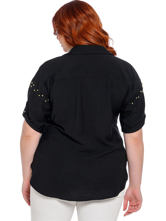 Women's Short Sleeve Shirt Black