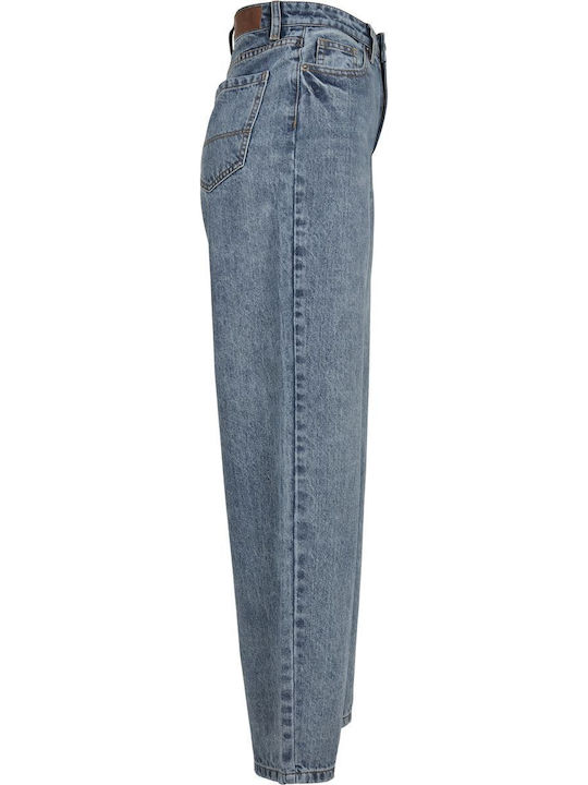 Hoch tailliert Damenjeans Light Blue