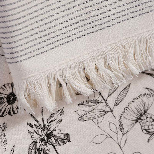 Nef-Nef Homeware Strim Ecru Geschirrtuch aus 100% Baumwolle in Ecru Farbe 40x60cm
