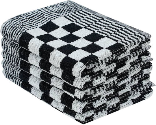 vidaXL Handtuch aus 100% Baumwolle in Schwarz Farbe 10Stück