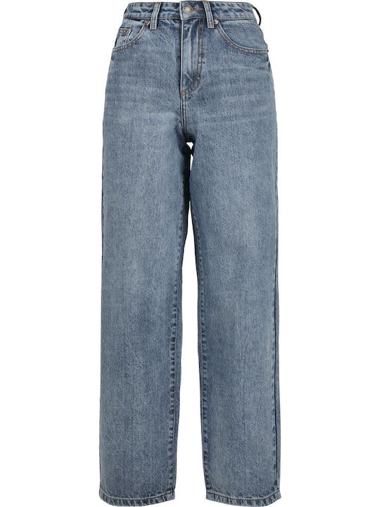 Hoch tailliert Damenjeans Light Blue