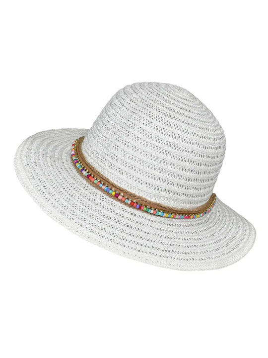 Stamion Fabric Women's Hat White