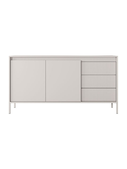 Sideboard Silvio 2d3s made of Wood & Metal with Drawers Mpez