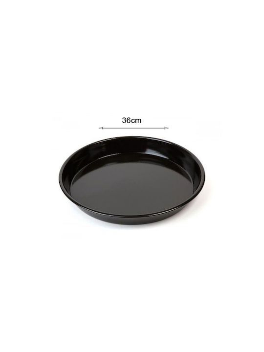 Sidirela Baking Pan Round Aluminum with Enamel Coating 37cm